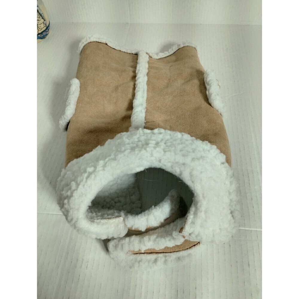 Suede Look a like  Dog‎ / Pet Fashionable Warm Coat Size M